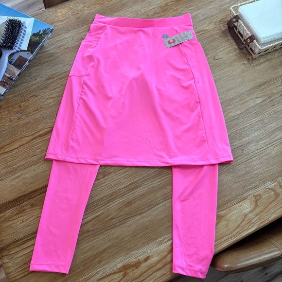 Dresses & Skirts - Snoga Skort Small Pink Ankle Fit 22” Sugar Plum New With Tags Pockets Modest